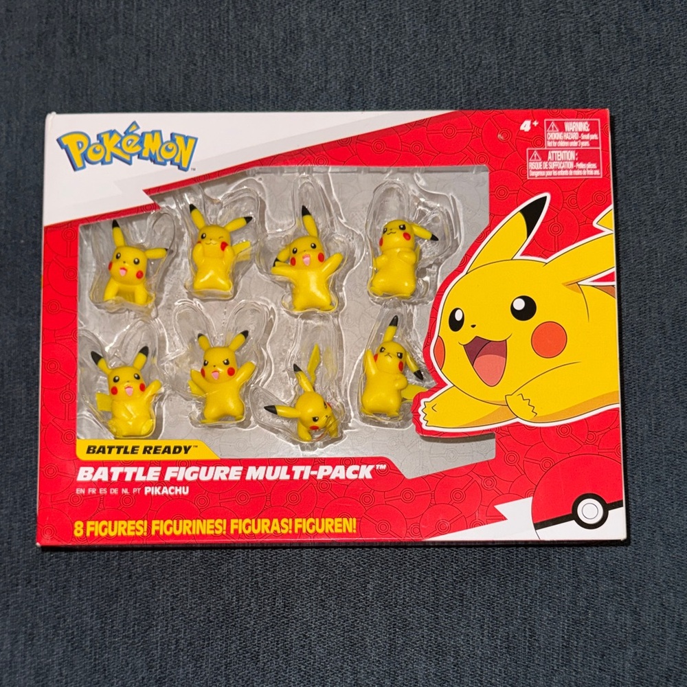 Pikachu Battle Ready Figure Set - Yellow